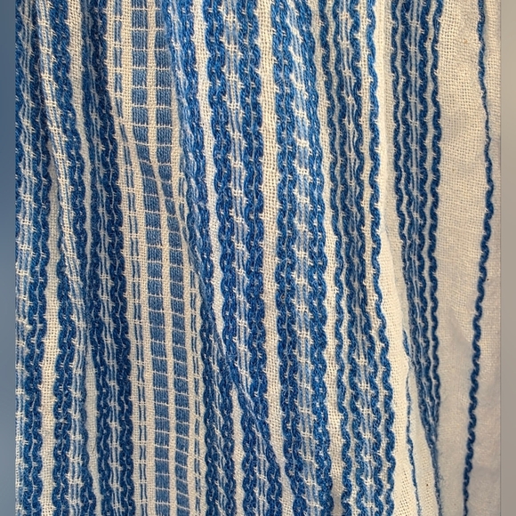 Megan Park Blue And White Striped Cotton Dress. Sleeveless Size 2 - Picture 8 of 15